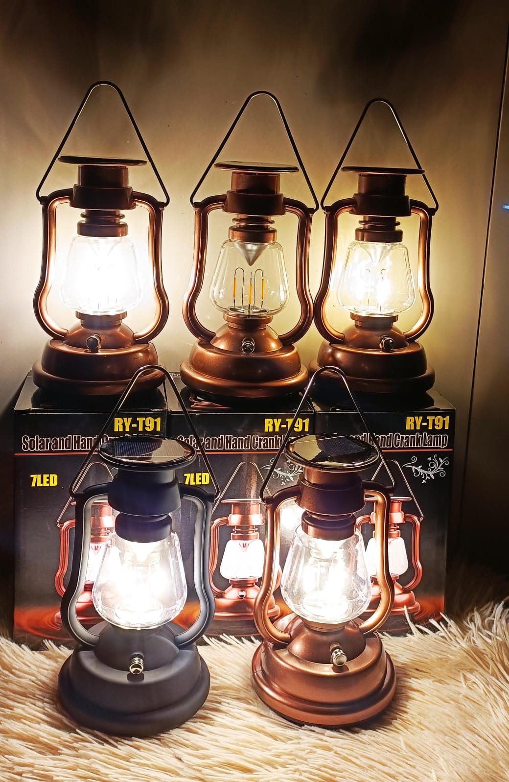 WhatsApp Image 2026-06-18 at 10.19.01 Vintage Multi-Power Rechargeable LED Emergency Lantern (RY-T91)